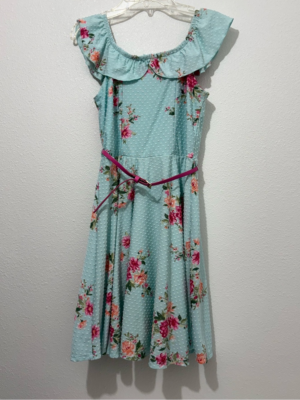 Knit Works Girls Sleeveless Skater dress Spring Colors Size 14
